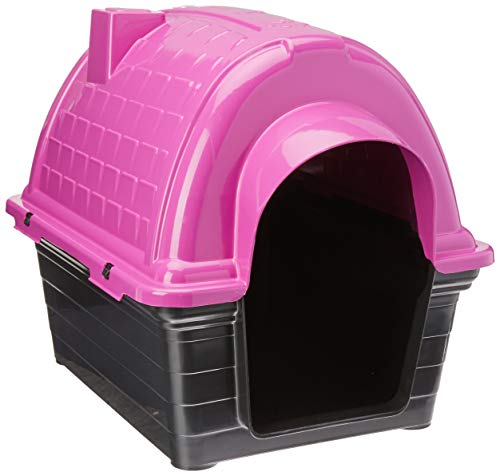 Furacão Pet Iglu Casinha de Plástico para Cães, Rosa, 1