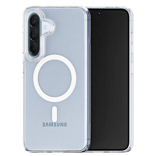 Image of Compatible for Samsung Galaxy A57 5G Translucent Hard Back | Only Compatible with Wireless Magnetic Accessories | Thin and Slim Magnetic Back Cover (Clear)