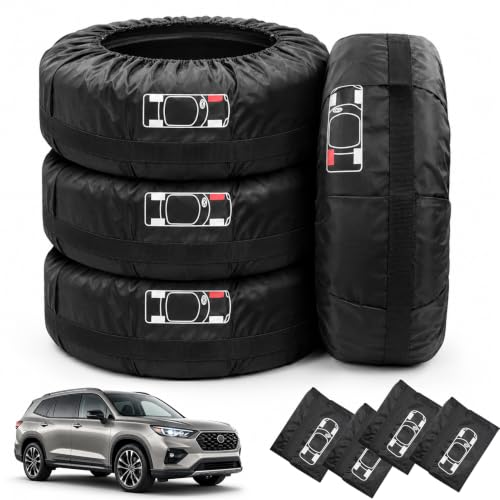 Spetsbst 4er Set Reifentaschen groß für 18-23 Zoll für Auto & SUV