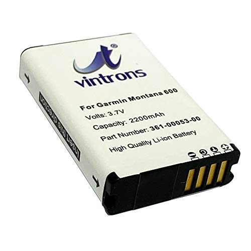 VINTRONS 2200mAh Battery Replacement for Garmin Montana 600, Montana 650, Montana 680,