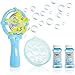 Produktbild KreativeKraft Seifenblasenmaschine Kinder, Outdoor Spielzeug, Seifenblasen Pistole mit Seifenblasen Nachfüllflasche, Automatische Bubble Machine mit Licht, Kleine Geschenke für Kinder