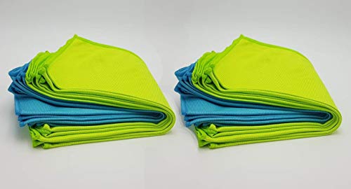 elegi - Bayeta de Microfibra Especial Cristales. Paño de Limpieza Reutilizable | 24 Unidades - 30 x 40 cmts - 80% poliéster 20% Poliamida