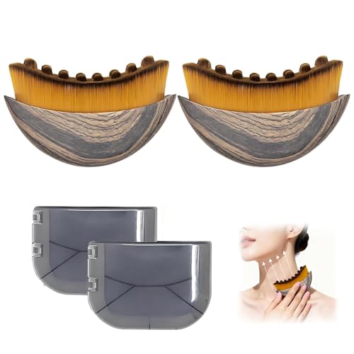 Image of Lymphatic Drainage Brush for Face & Body – Facial Contouring Brush, Gua Sha Massage Tool, Dry Brushing for Lymphatic System, Puffiness Reduction & Skin Sculpting, Ergonomic Design (1)