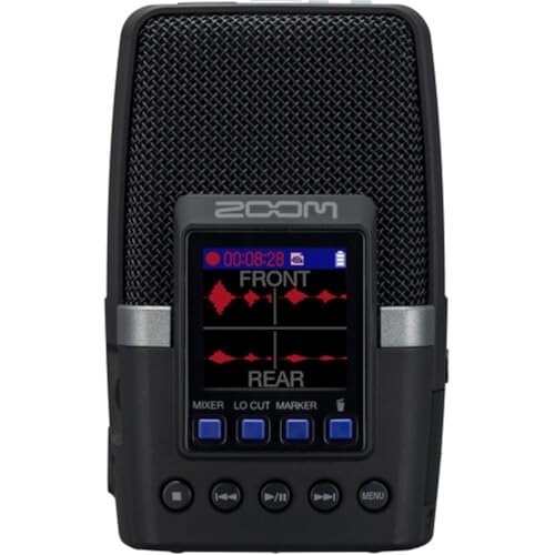Image of Zoom H2essential Multi-Mic 32-Bit Float Handy Recorder Bundle with APH-2e Accessory Pack + 64GB Micro-SD + Grip Tripod + 4 Pack AA Batteries + Cleaning Cloth (6 Item)
