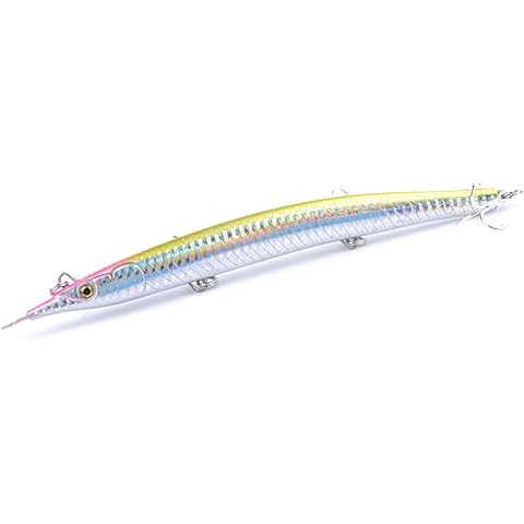 East Rain Atlantic Needlefish Sinking Jerkbait with Treble Hooks for Sea Fishing Big Game(18cm/7.15in 64g/2.26oz.6 Color Option) Cover