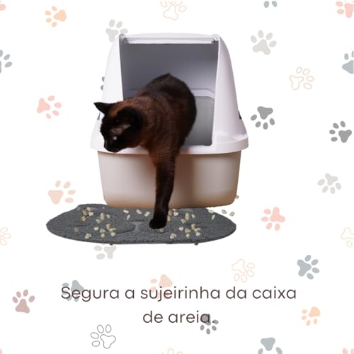 Tapete Pet em PVC, Jogo Americano, Tapete Pet para Comedouro e Bebedouro, Caixa de Areia, Gatos e Ca