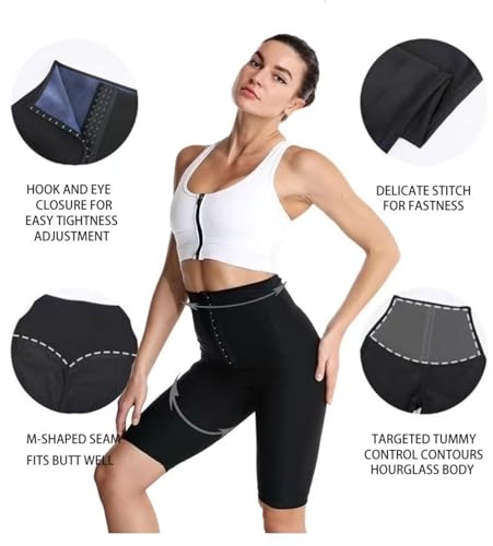Générique Pantalon De Yoga Pour Femme Amaigrissement Et Perte De Poids Pantalon De Yoga Pour Femme Legging Sudation Ceinture De Sudation Anti Cellulite Short – vue 5