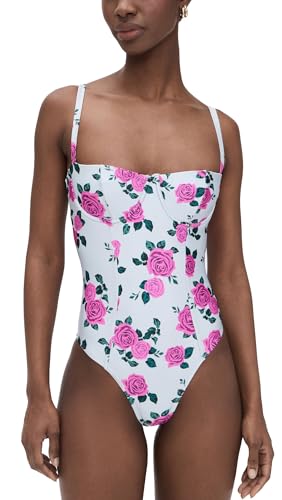 Good American Women's Satin Square Neck Swimsuit