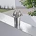 Roof Floor Drain Roof Dome Drain Cover Outdoor Anti Blocking Strainer Floor Line Leak Gutter Cleaning Tool Stainless Steel for Balconies Gardens Basements Restaurants(4in)