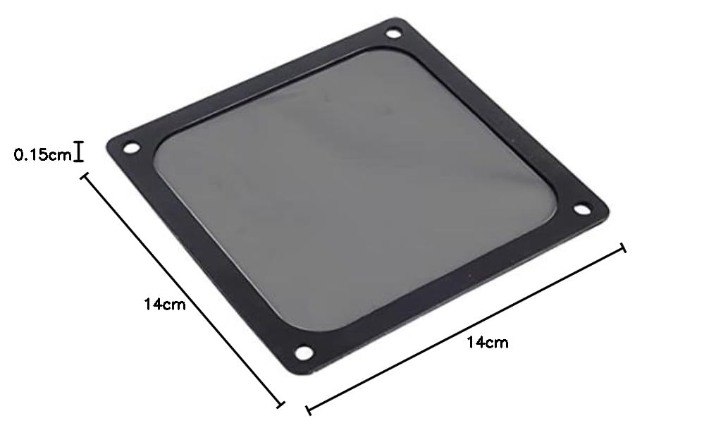 SilverStone SST-FF143B - osłona wentylatora 140 mm z ultra-drobnym filtrem przeciwpyłowym, montaż na magnes, czarny
