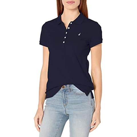 Nautica Women's Short Sleeve Cotton Polo Shirt Cover