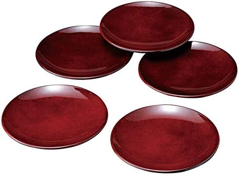 中西工芸 銘々皿 ななこ塗り 14cm 5枚セット