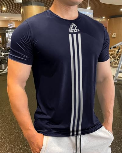 Image of Noble Monk Men's Regular Fit T Shirt |Half Sleeves |Round Neck | Casual T-Shirt for Me