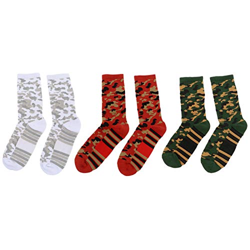 BESPORTBLE 3 Pares de Meias de Basquete Meias Esportivas Esportivas Meias de Camuflagem Meias da Pan