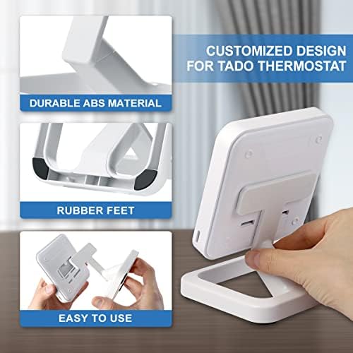 LANMU Stand for tado° Thermostat,Stands Holder Bracket Accessories for tado° Smart Thermostat and tado° Wireless Temperature Sensor(Embedded Installation,No Tools Required)