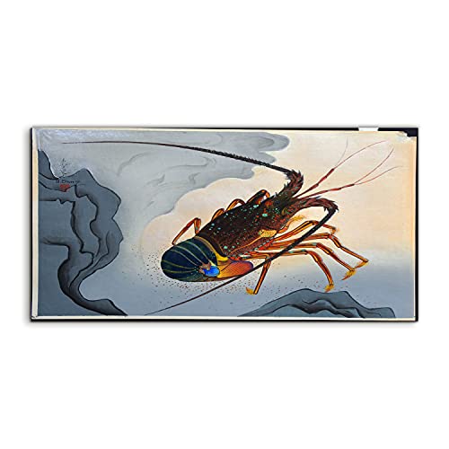 Tableau acrylique salon 100x50cm photo art mural de homard japonais pour chambre contemporaine
