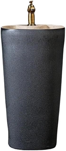 Bathroom Countertop Vessel Sink Household Pedestal Sink Wash Floor-standing Washbasin Ceramic Basin Pedestal Sink Vanity