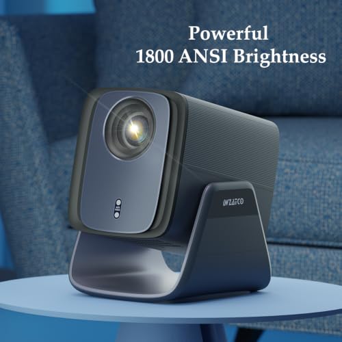 Image of Wzatco Blaze Max, Google TV Official, Native 1080P Projector 4k Ultra HD, 1800 ANSI Ultra Bright, Fully Automatic, 1:1 Throw Ratio, 16 Watt, Chromecast, Smart Home Cinema, Blue