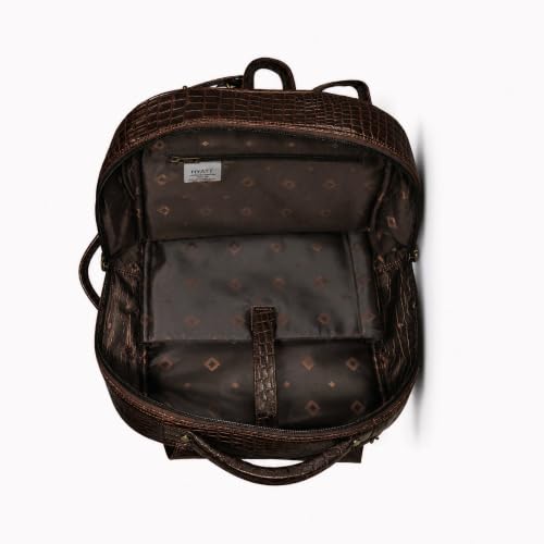 Image of Full-Grain Natural Genuine Pure Leather Laptop Backpack Bags for Mens Man and Women College Office Use Daypack Travel 16 Inch, Size: H-16 X L- 10 X W- 5 Inches