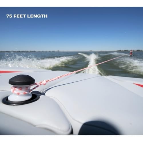 Cuerda inflable B para esquí acuático wakeboard de PVC resistente a rayos UV con asa de remolque 7