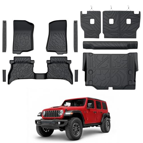GALVAGNITE Floor Mats for Jeep Wrangler JL 4XE