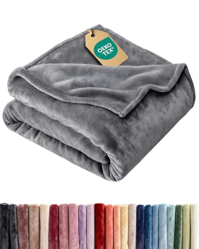 Ultra Soft Fleece Blanket Twin Size - Flannel Fleece...