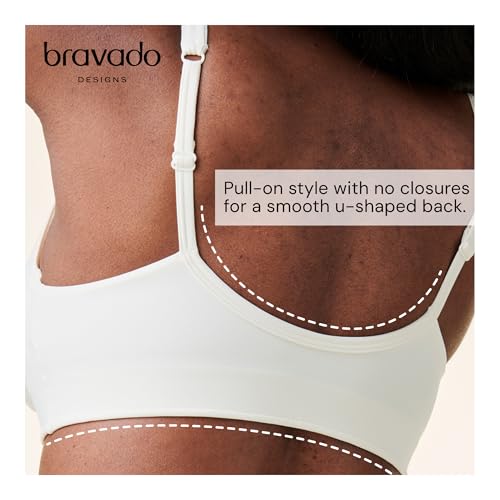 Image of Bravado Designs Ballet Seamless Crossover Maternity Nursing Bra, Comfortable Breastfeeding Bra