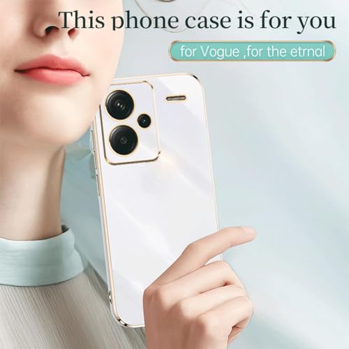 YUECXIN Case for Xiaomi Redmi Note 13 Pro+ Plus 5G, Ultra Thin Luxurious Bling Soft Premium TPU Bumper Silicone Elegant Cover - Image 4