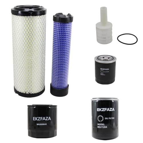 Filter Kit M806419 RE27284 M811032 MIU800645 M131802 M131803 Compatible with John Deere 790 Engine 3TNE82A (SN 790001） Compact Utility Tractor by EKZFAZA - Used condition - US$27.23