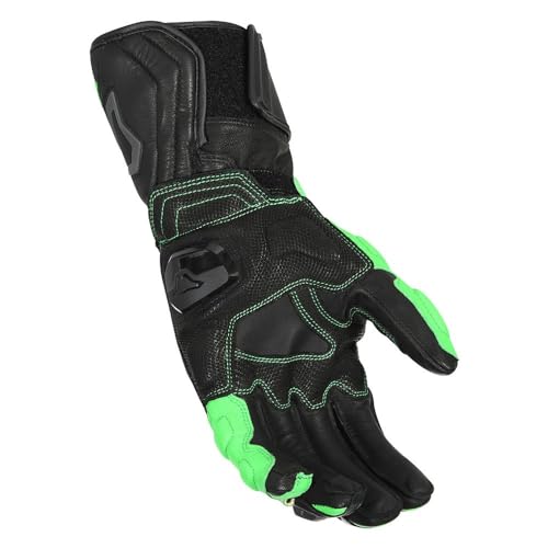 Motorradhandschuhe Power Track Schwarz-Grün