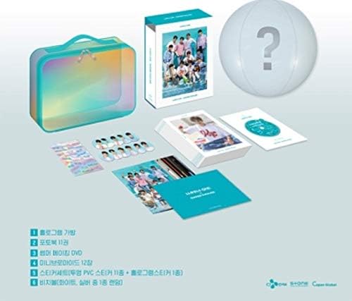 Wanna ONE - Wanna-ONE X Summer Package Photobook+DVD+12Mini Bromides(On Pack)+Stickers+Beach Ball