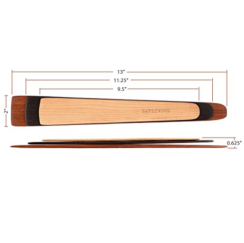 3-Piece Wood Kitchen Utensil Set: 3 Thin Wood Cooking Spatulas. Multipurpose Wooden Spatula Set, Great For Flipping, Sauteing, Tasting, Stirring. Handmade Wooden Utensils Set, Made In Usa - Jem #TOP2