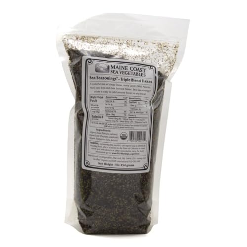 Triple Blend Flakes - Sea Seasoning Bulk - Organic Seaweed - 1 Pound