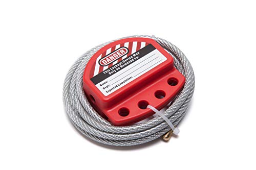Bloqueo de cable ajustable con revestimiento de vinilo de 6 pies 4