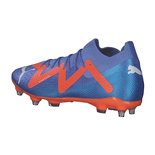 PUMA Future Pro Mxsg voetbalschoen voor heren, Blue Glimmer PUMA Wit Ultra Oranje, 46.5 EU - Image 4
