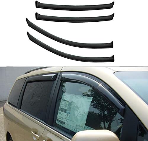 IINAWO 4pcs Compatible with 2011-2020 Sienna XL30 Sun Rain Guard Vent Shade Side Window Wind Deflectors Window Visors