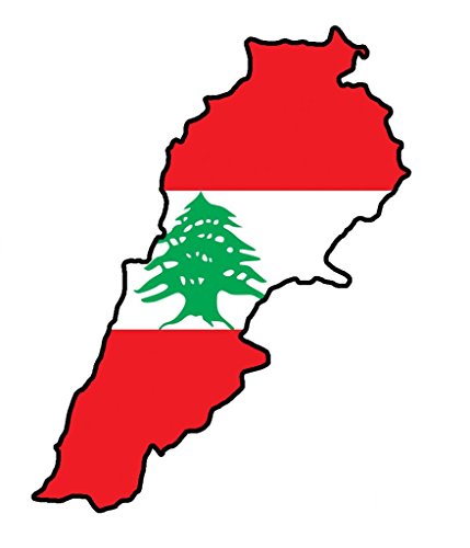autocollant pour voiture ' LIBAN ' Car Sticker Lebanon (env. 11x9 cm)