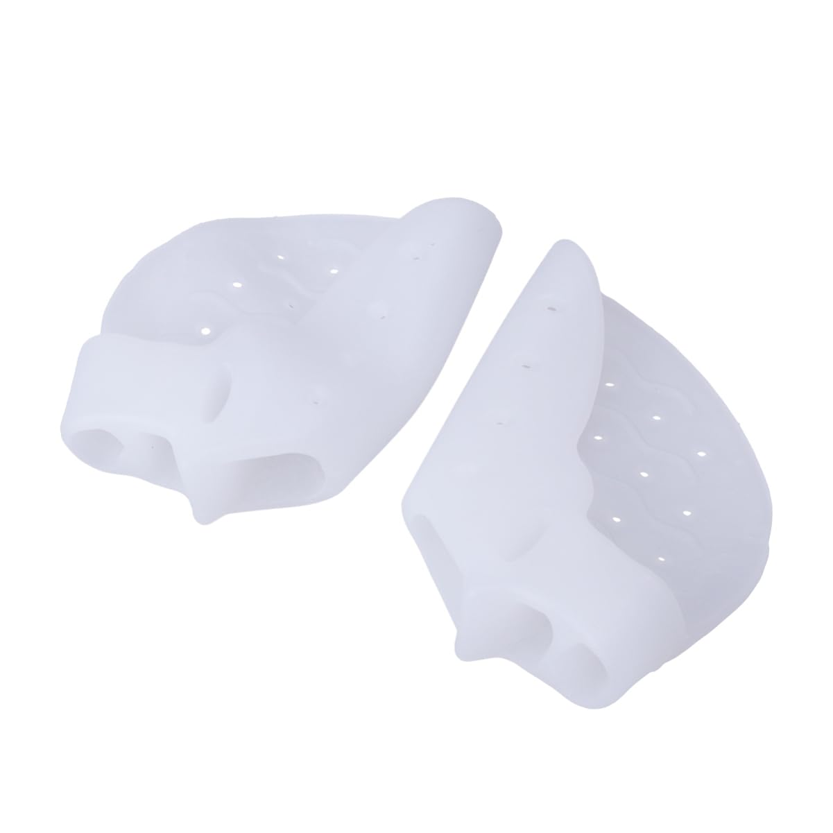 Didiseaon Gel Toe Separator Protector with Forefoot Cushion Pad Toe Holes for Hallux Relief Ergonomic Design Skid Breathable Gel Easy to Wear in Shoes for Men Women