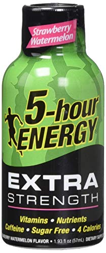 Image of Living Essentials 5-Hour Energy Extra Strength Strawberry Watermelon Energy Shot 1.93 oz. Bottle