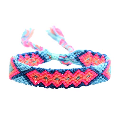 Boodtag Gewebt Armband Handgemachte Armbänder Geflochtene Boho Armband Freundschaft Armband Multi Farbe Knöchel Armband für Erwachsene Unisex Armband Zarte Armband