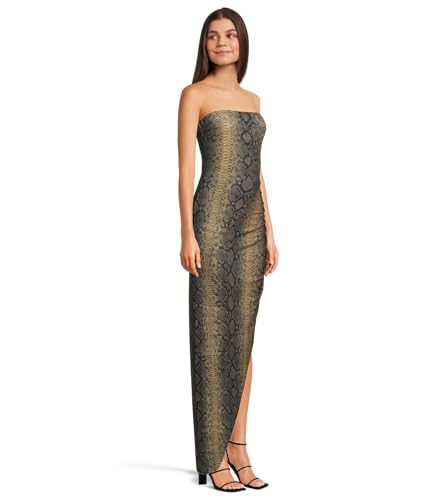 Image of Norma Kamali Women's Strapless Side Drape Gown