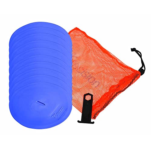 Precision Blue Round Marker Discs (Set of 10)