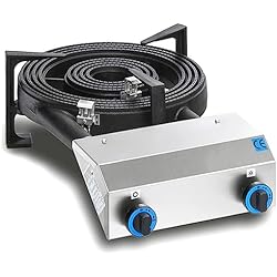 Paellero Industrial MBH - Paellero a gas industrial 2 quemadores para hostelería. Cocina fogón profesional especial para paellas, ollas y wok - MADE IN SPAIN