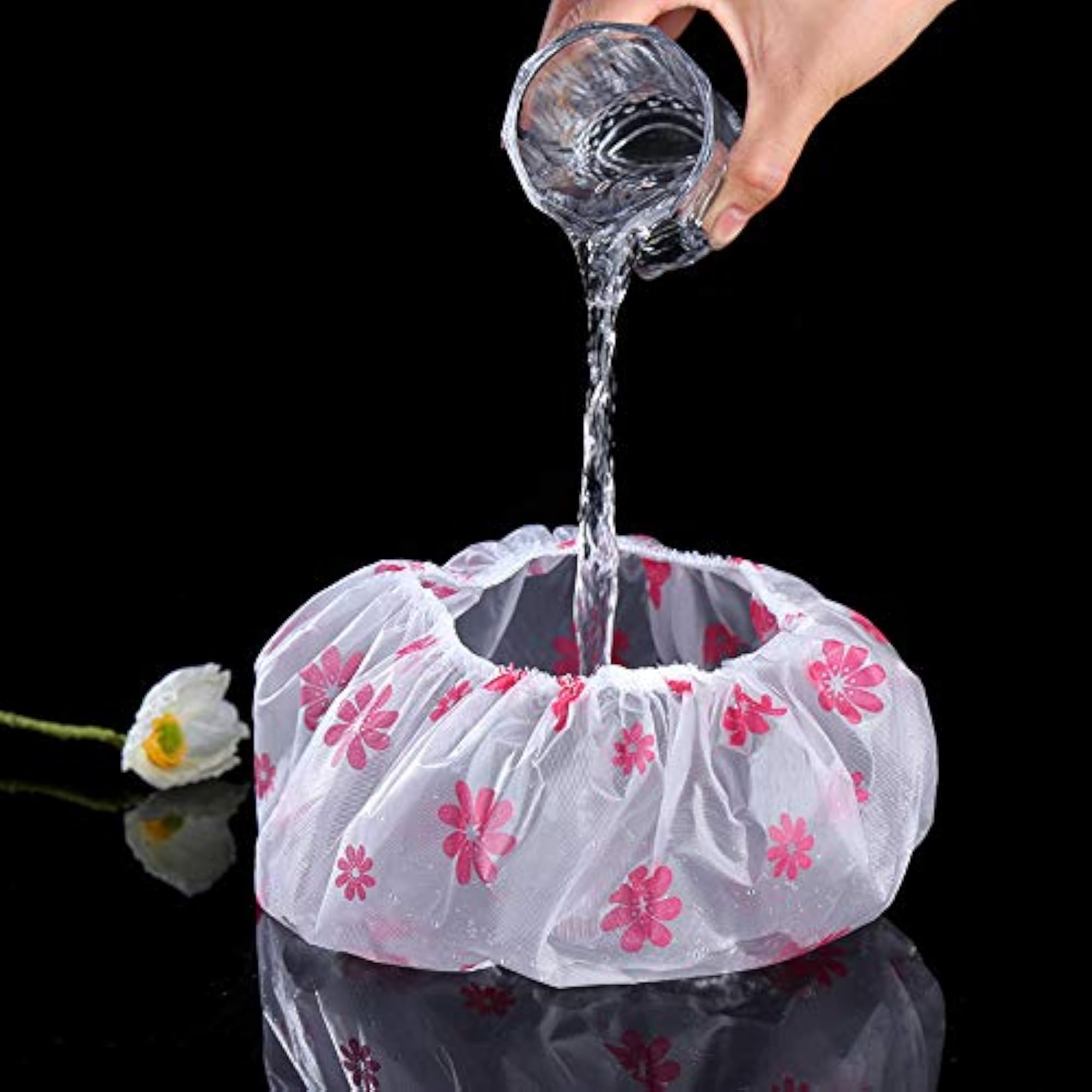 Bathroom Adjustable Head Cover Plastic Shower Caps for Girls and Men