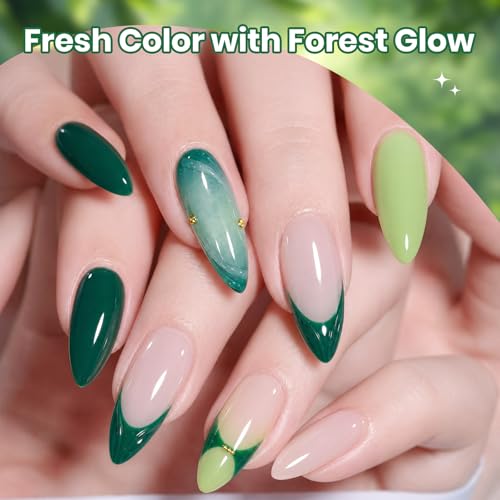 Set de Esmaltes en Gel Verde Bosque de Verano 6 Colores miniatura 4