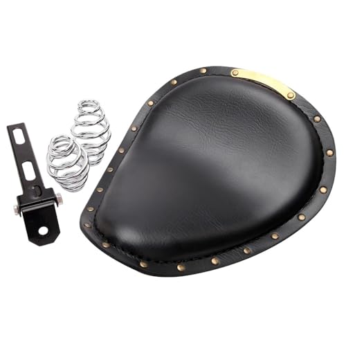 Asiento individual para motocicleta con soporte de resorte 3 y base 5
