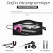 HENGSI Reisetasche für Dyson Airwrap Long/Supersonic Haartrockner & Zubehör (PU-Leder Wasserdichter-Schwarz)