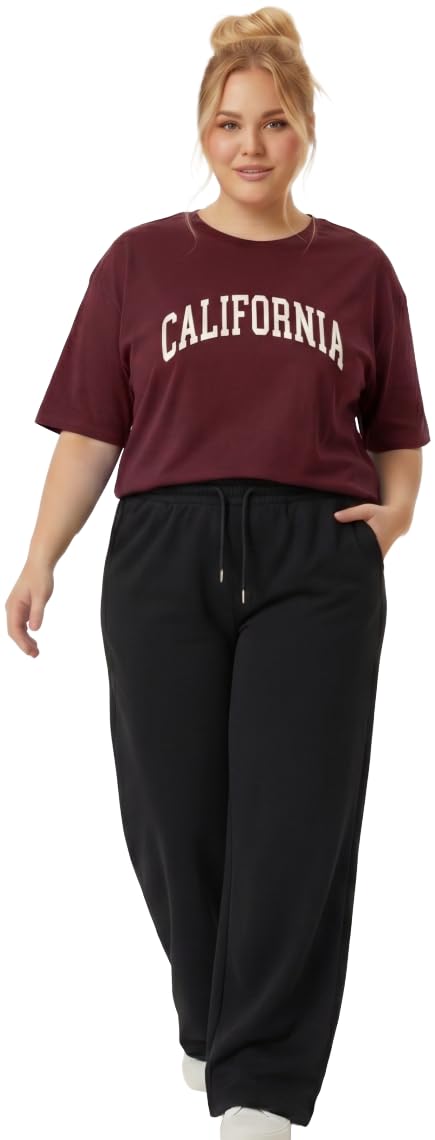 ayvina Women Oversized T-Shirt and Lower Set TrackSuit for Women | Oversize Baggy Loose Fit T-Shirt with Joggers Track Pants |Printed Oversize Top with Lower Combo Set-picture-26