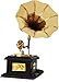 Hashcart Indian Traditional Handmade Brass Dummy Gramophone/Antique Vintage Gift for Home Décor, Wedding