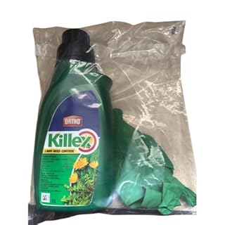 1-Pack Bundle – Lawn Weed Control Concentrate 1L + Nitrile Gloves – Broadleaf Herbicide for Lawns